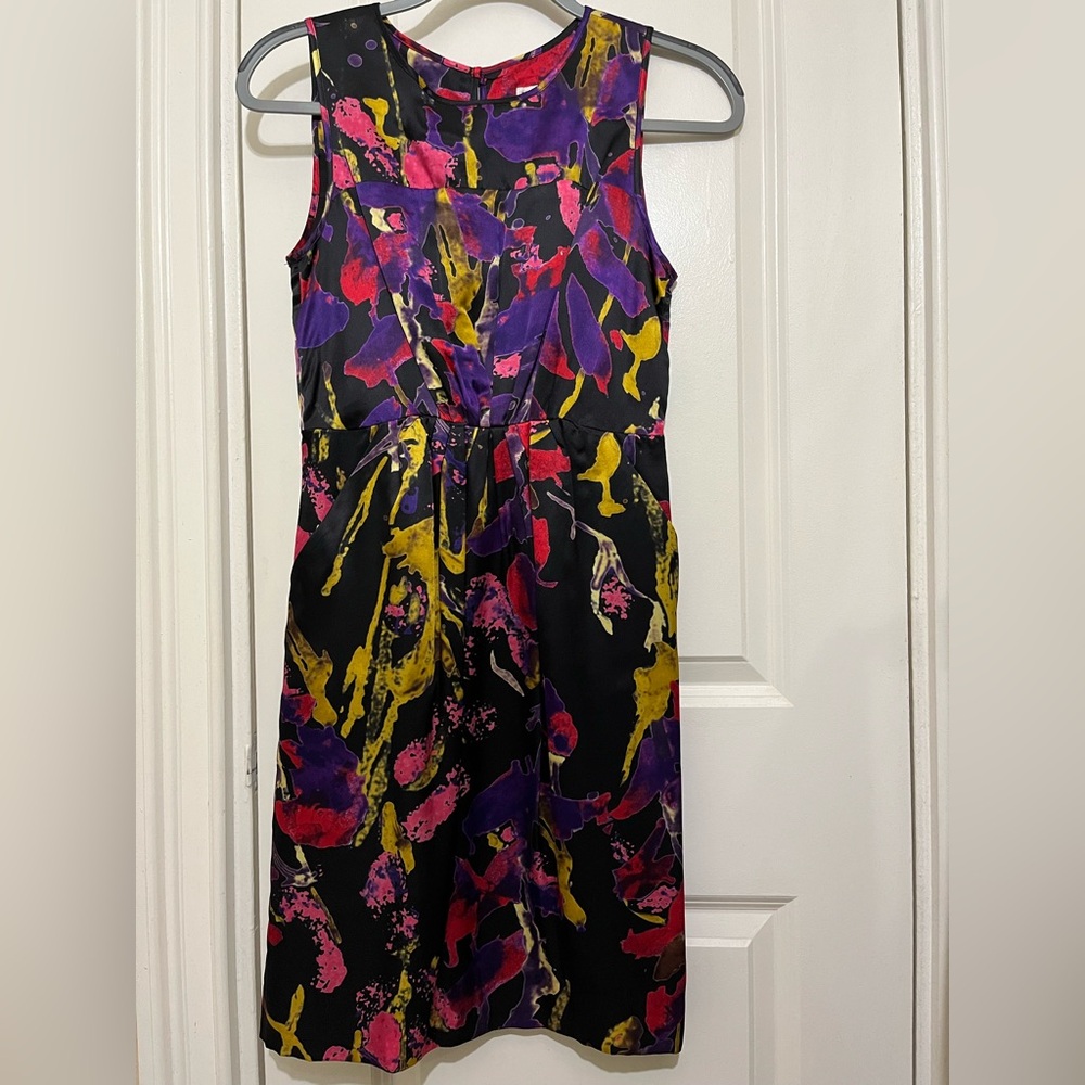 Milly NWOT Abstract Print Silk Dress Sz 0